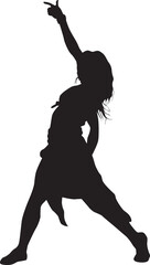 silhouette of a dancing person