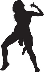 silhouette of a dancing person