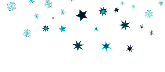 Falling snow at night. Bokeh lights