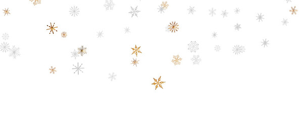 Fototapeta premium With Realistic Snowflakes Overlay On Light Silver Backdrop. Xmas Holidays