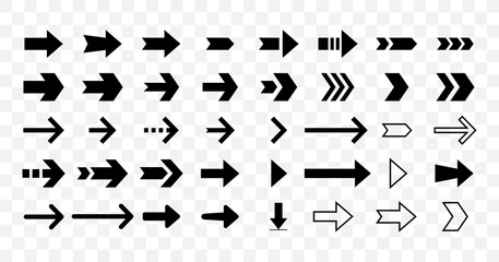 Fototapeta na wymiar Arrow icons isolated. Set different arrows or web designs. Vector illustration