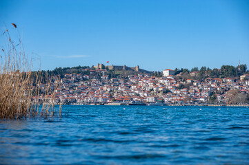Obraz premium Peaceful Ohrid Lake during the winter days