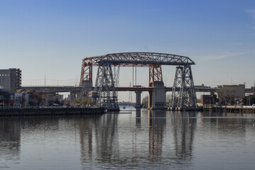 bridge over the river, Puente Nicolas Avellaneda, Riachuelo, Buenos Aires