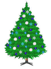 Realistic Christmas tree.Realistic Christmas tree transparent background 