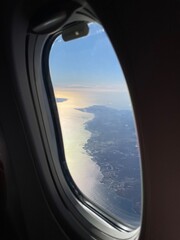 Fototapeta premium view from airplane window