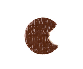 Puffed Rice Cake with Chocolate Isolated