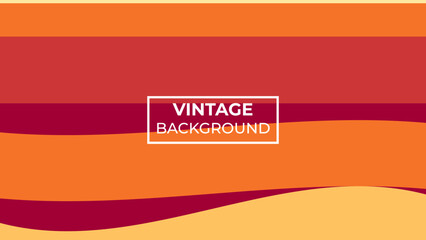 Obraz premium vintage background in orange, dark yellow and red with a wave pattern. eps 10. easy edit 