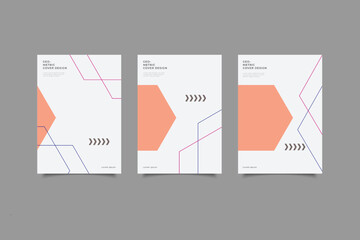 template geometric cover design collection