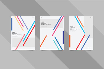 template cover background geometric design