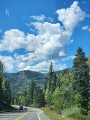 mountain road in the mountains