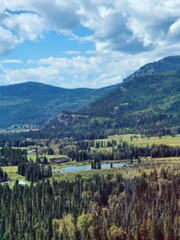 landscape with mountains