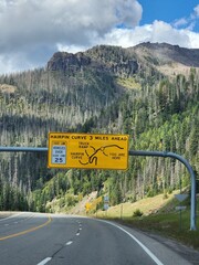 sign in the mountains