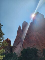 rainbow in the mountains
