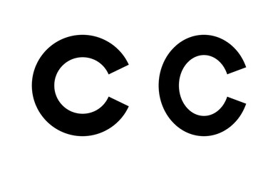 Copyright icon vector for web and mobile app. copyright sign and symbol