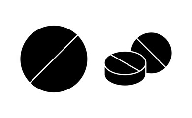 Pills icon vector for web and mobile app. capsule icon. Drug sign and symbol