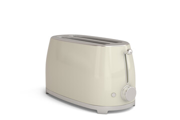 Vintage toaster isolated On White Background, 3D illustration.