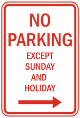 Obraz premium Limited time parking sign no parking set