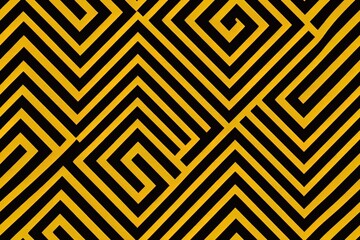 Art Deco Seamless Pattern in a Trendy minimal Style. 2d illustration Abstract Geometric background with Golden lines. For packaging, fabric printing, branding, wallpaper, covers