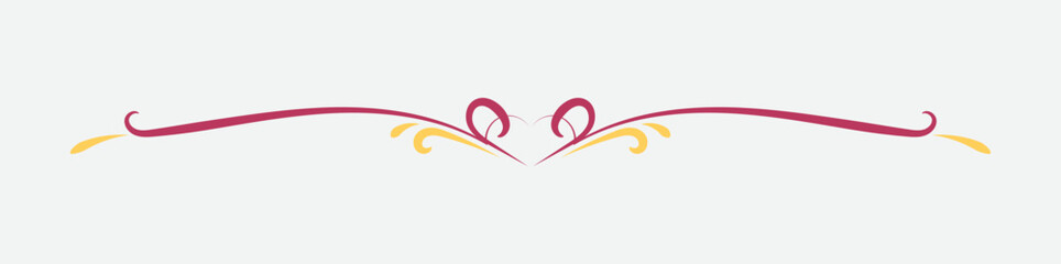 Text And Page Divider with retro style