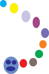Fototapeta premium background with circles