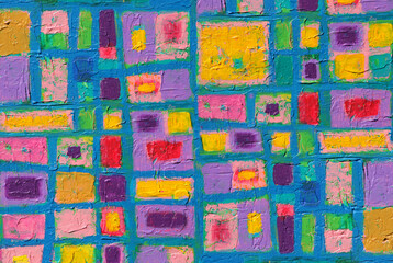 Texture, background and colorful  Image of an original  Abstract Painting