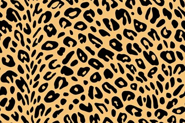 Seamless leopard pattern, animal print.