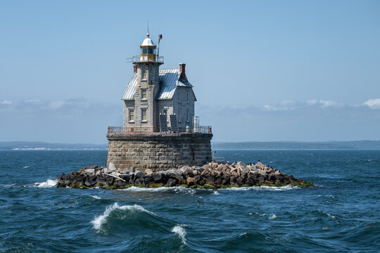 Race Rock Lighthouse located near Fishers Island, New York