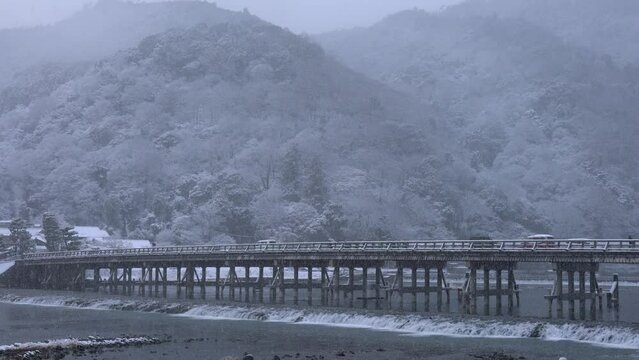 kyoto snow scene