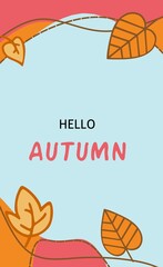 illustration of an autumn background