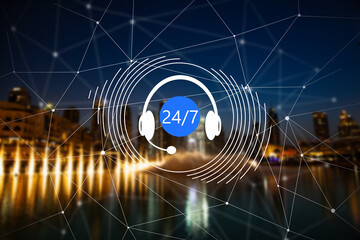 Headphones and 24.7. The concept of technical support