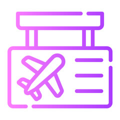 Flight gradient icon