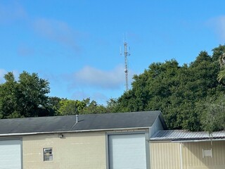 antenna on a roof