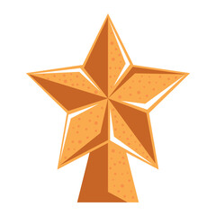 christmas golden star