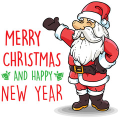 Christmas Santa Claus Wish Illustration