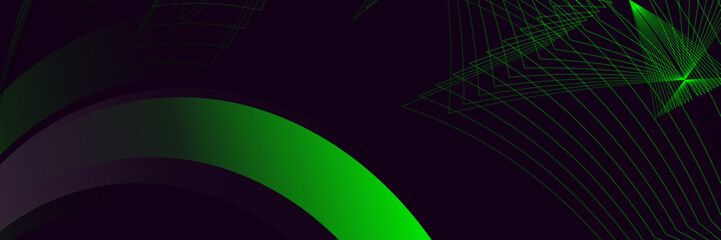 Abstract green black background