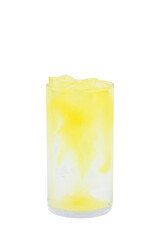 Lemonade with a white background