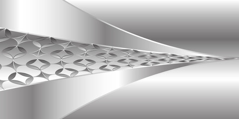 Futuristic silver background