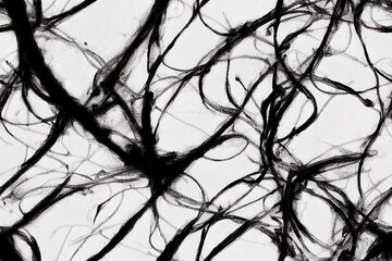 Seamless brush, hand writing on the white background