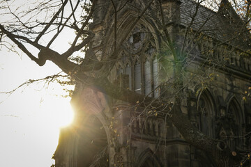 Dexter Chapel Mausoleum: a gothic revival mausoleum designed by James Keyes Wilson in Spring Grove...
