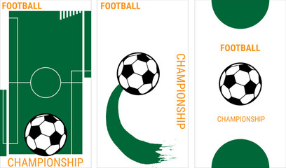Football Championship Sports Background Illustration. Eps10 Vector
