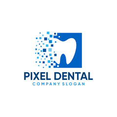 Creative dental clinic logo vector. Abstract dental symbol icon with modern design style