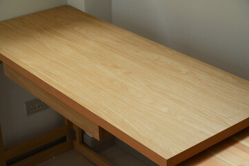 wooden table in the room, interior design