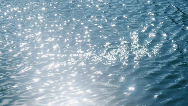 夏の太陽の日差しを受けキラキラ輝く海面に飛び出す魚　夏休み・坂釣り・レジャー・キャンプ