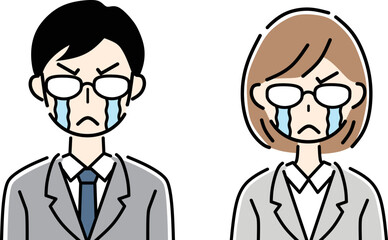 悔し涙　感動　ビジネスパーソン