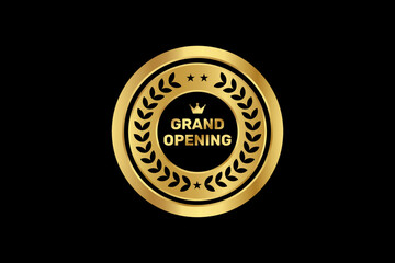 Grand opening golden ribbon.