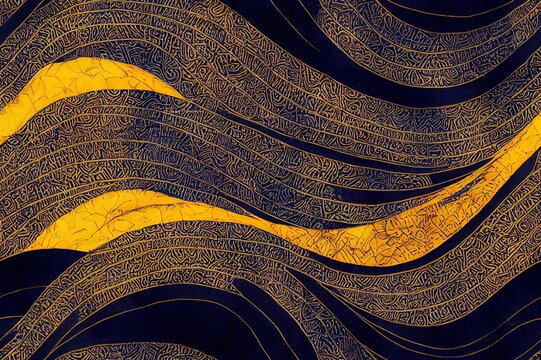 Motif Mega Mendung, batik motif typical of West Java Indonesia, curved line pattern with cloud objects, with developments and various artistic colors