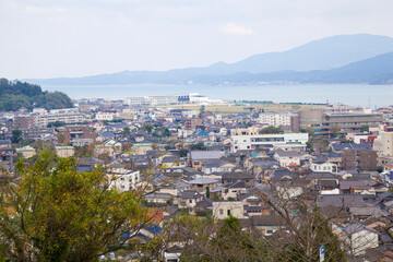 Fototapeta na wymiar Amakusa village (Hondo) in Kumamoto prefecture, Kyushu, Japan.