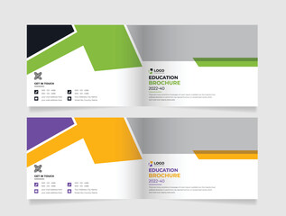 Education brochure Cover Design Template in A4. Brochure, Annual Report, Magazine,Poster, Business Presentation, Portfolio, Flyer, Banner