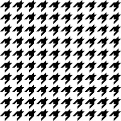Naklejka premium black and white seamless houndstooth pattern vector design