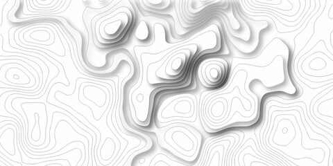 Abstracts topographic map background. Line topography map and mounte contour background, geographic grid. Abstract vector illustration.